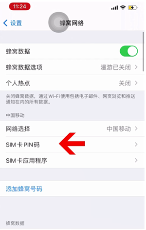 安义苹果14维修网分享如何给iPhone14的SIM卡设置密码 