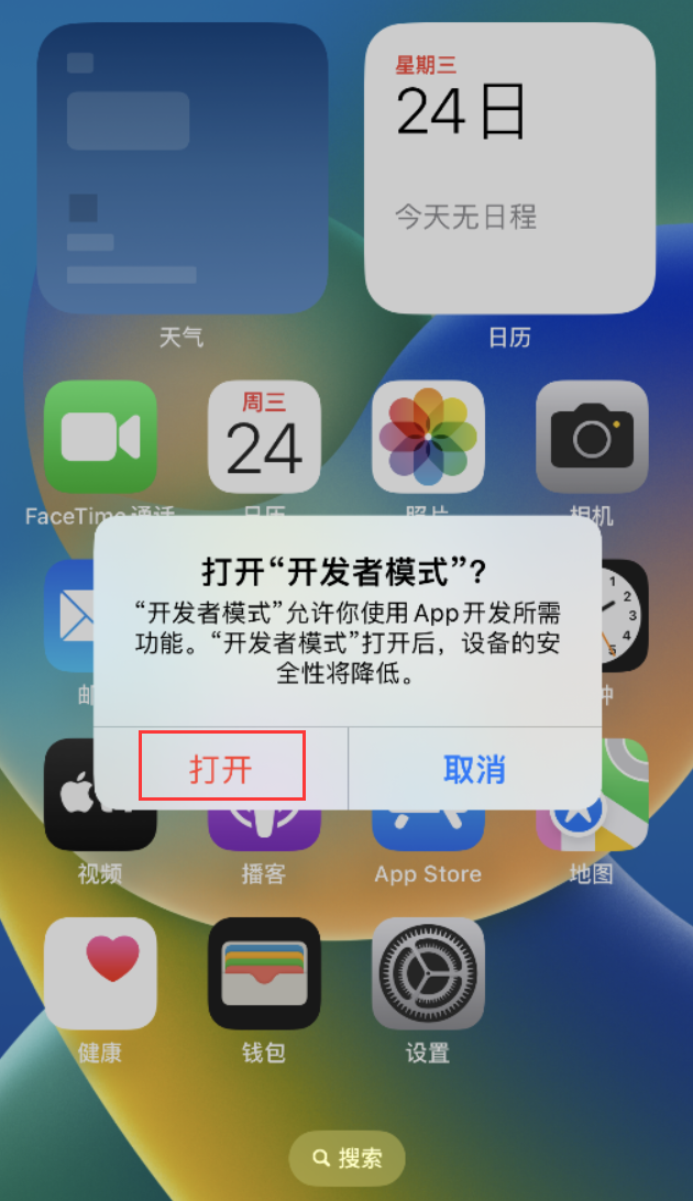 安义苹果手机维修分享如何打开开发者模式 